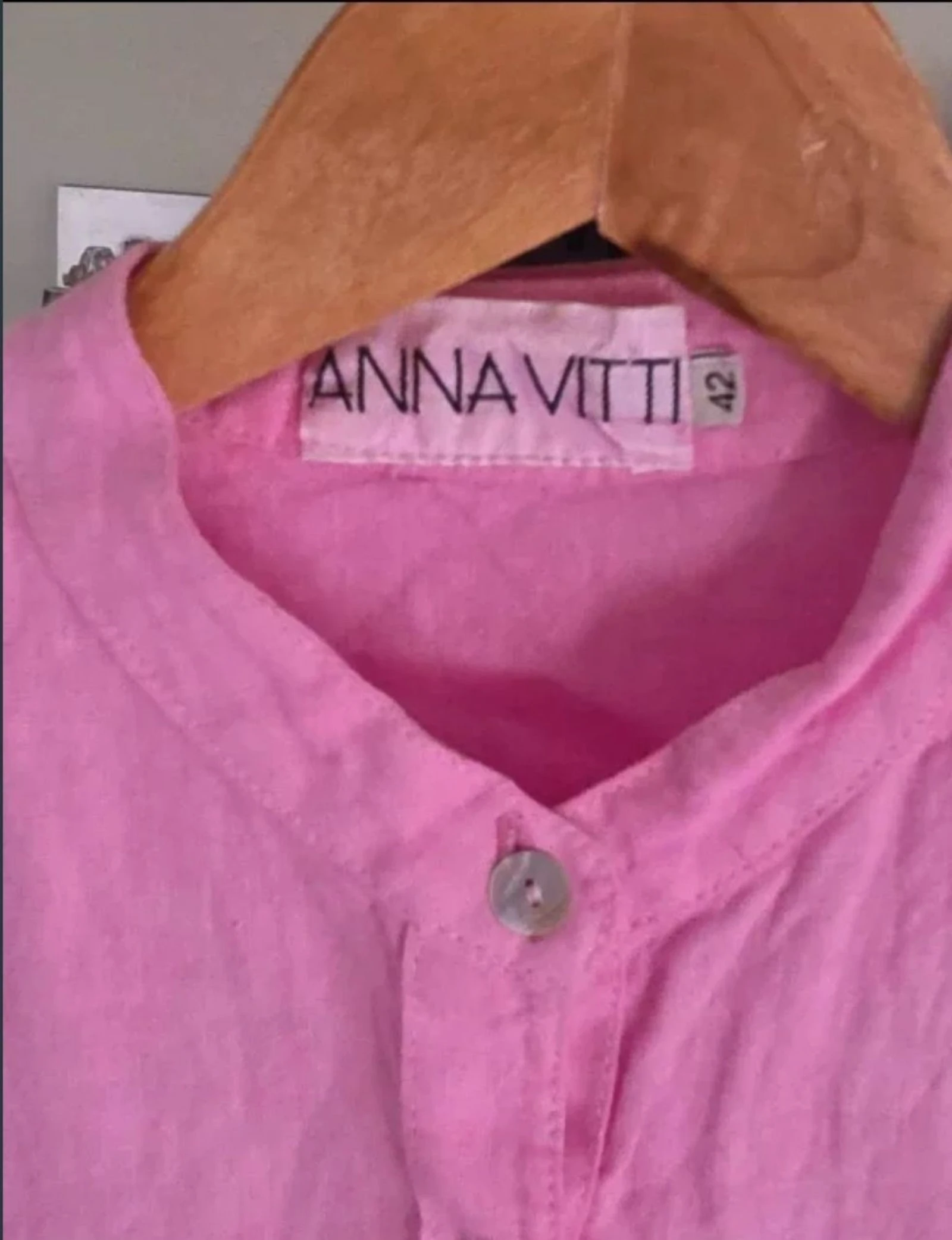 Lino 100% Anna Vitti ​Blusa Túnica T.M/L ¡Sin uso! – photo 3